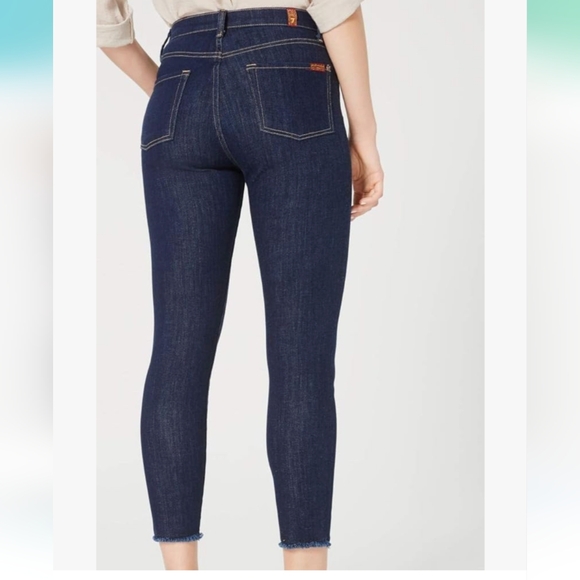 7 For All Mankind Aubrey Denim High Waisted Skinny jeans Size 26 - Picture 2 of 11